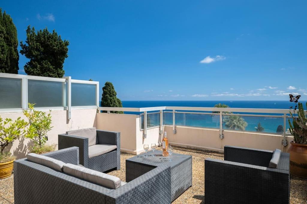 Le Neptune - Vue - Grande Terrasse - Parking Prive Appartamento